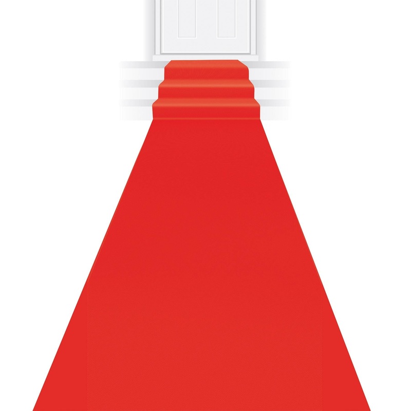 6 Pack Beistle Red Carpet Party Runner