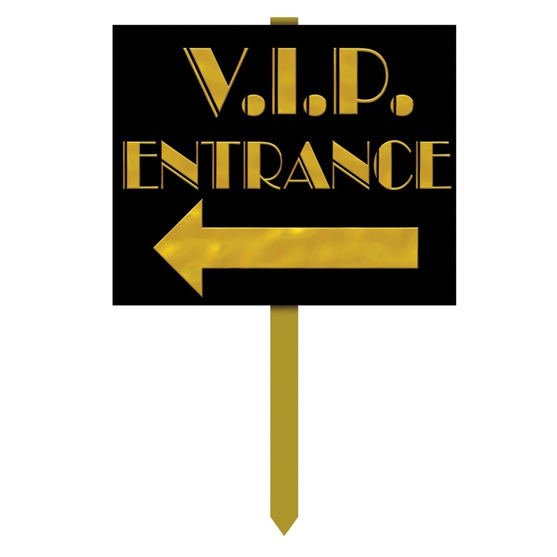 6 Pack Beistle V.I.P. Entrance Party Yard Sign