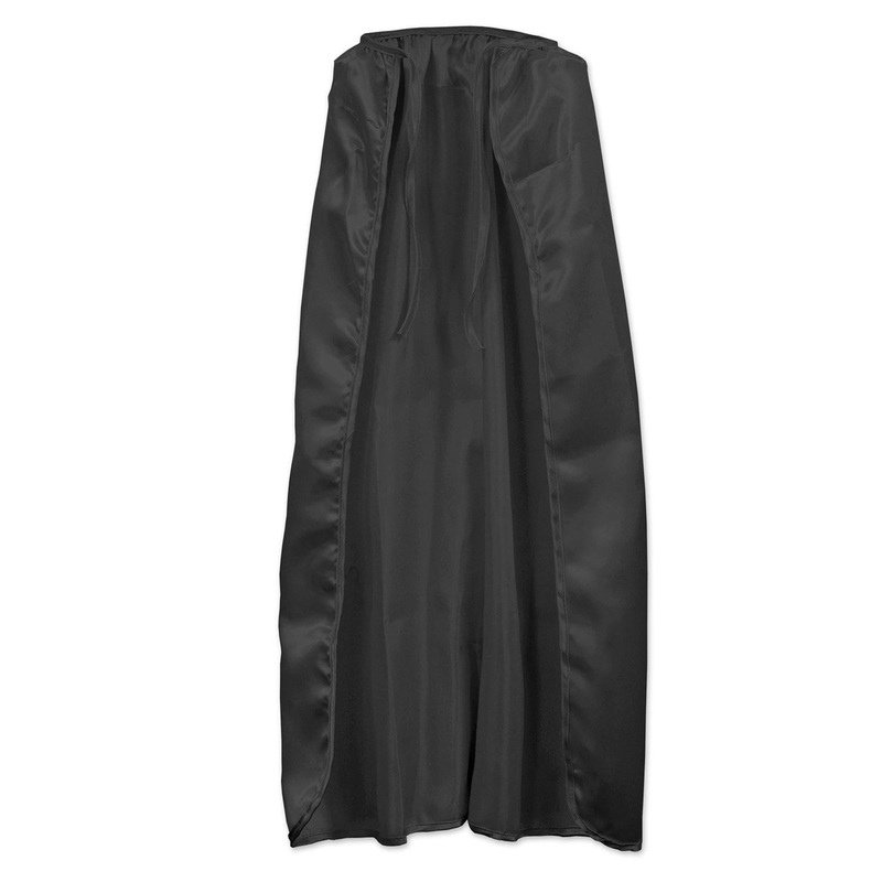 12 Pack Beistle Fabric Cape - black - string-tie closure