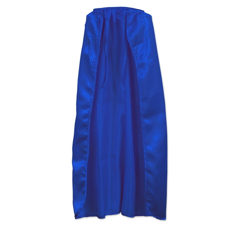 12 Pack Beistle Fabric Cape - blue - string-tie closure
