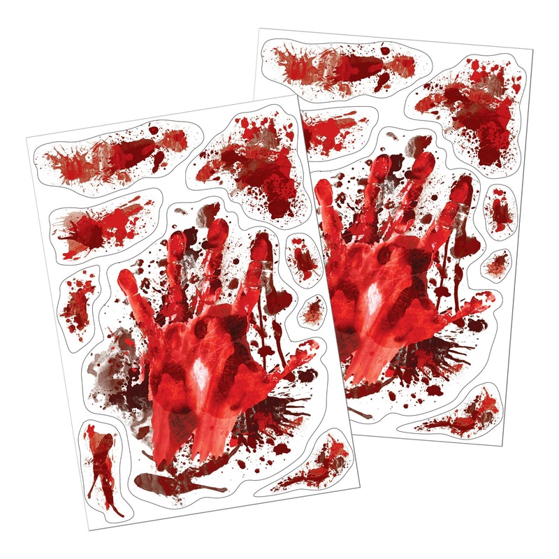 12 Pack Beistle Halloween Blood Splatter Clings