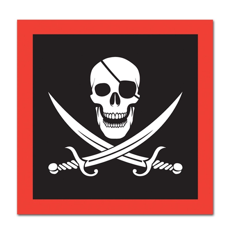 192 Pack Beistle Pirate Party Luncheon Napkins