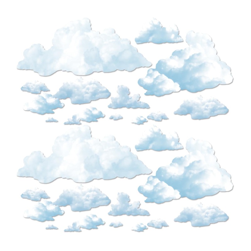 288 Piece Beistle Fluffy Cloud Party Props