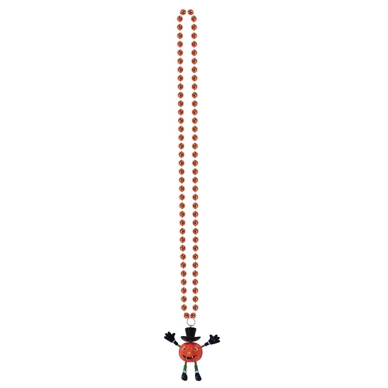 12 Pack Beistle Beads Necklace w/Bobble J-O-L Man Medallion