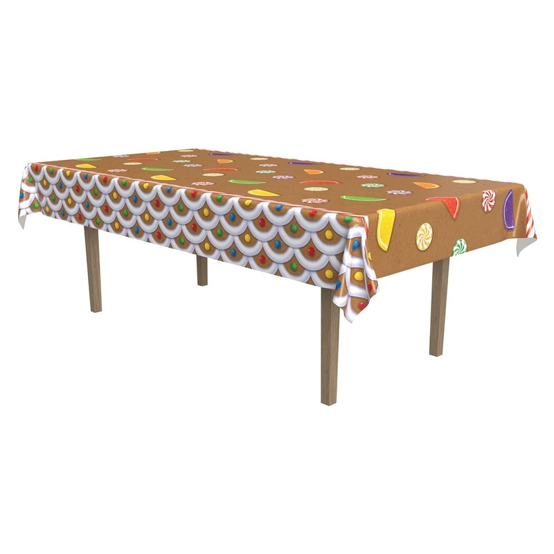 12 Pack Beistle Christmas Gingerbread House Tablecover