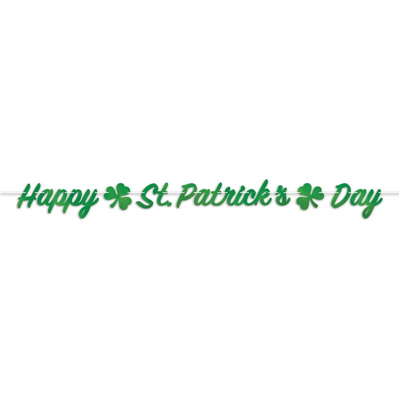 12 Pack Beistle Foil Happy St. Patrick's Day Streamer