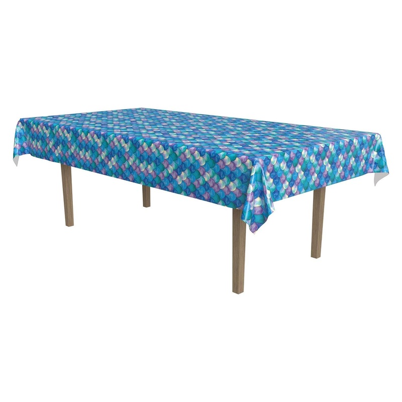 12 Pack Beistle Mermaid Scales Party Tablecover