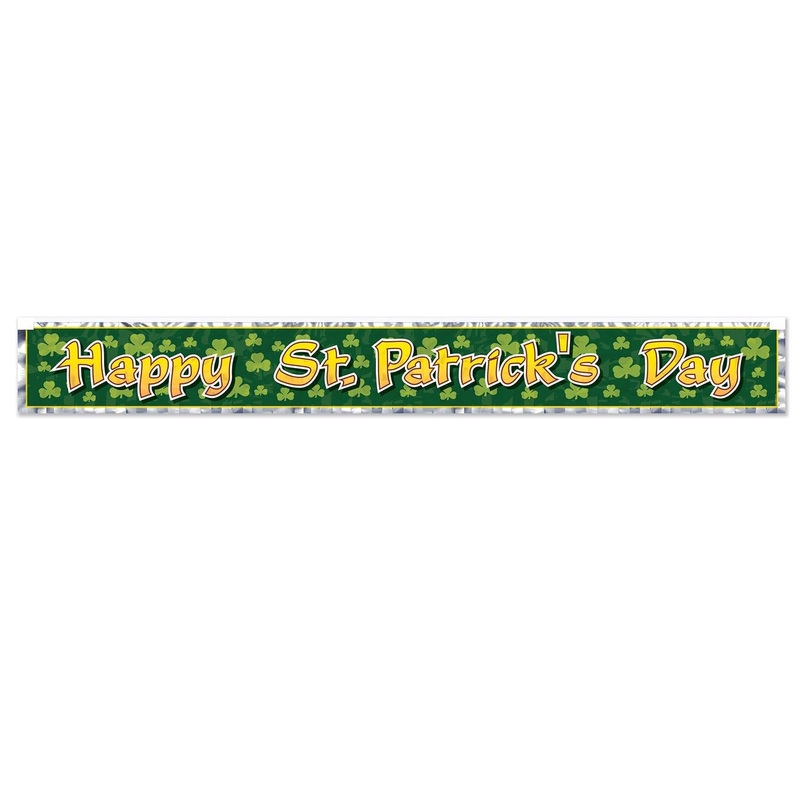 12 Pack Beistle Met Happy St Patrick's Day Fringe Banner