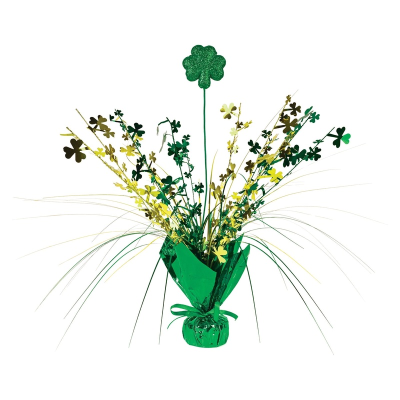 12 Pack Beistle Shamrock Gleam 'N Spray Centerpiece
