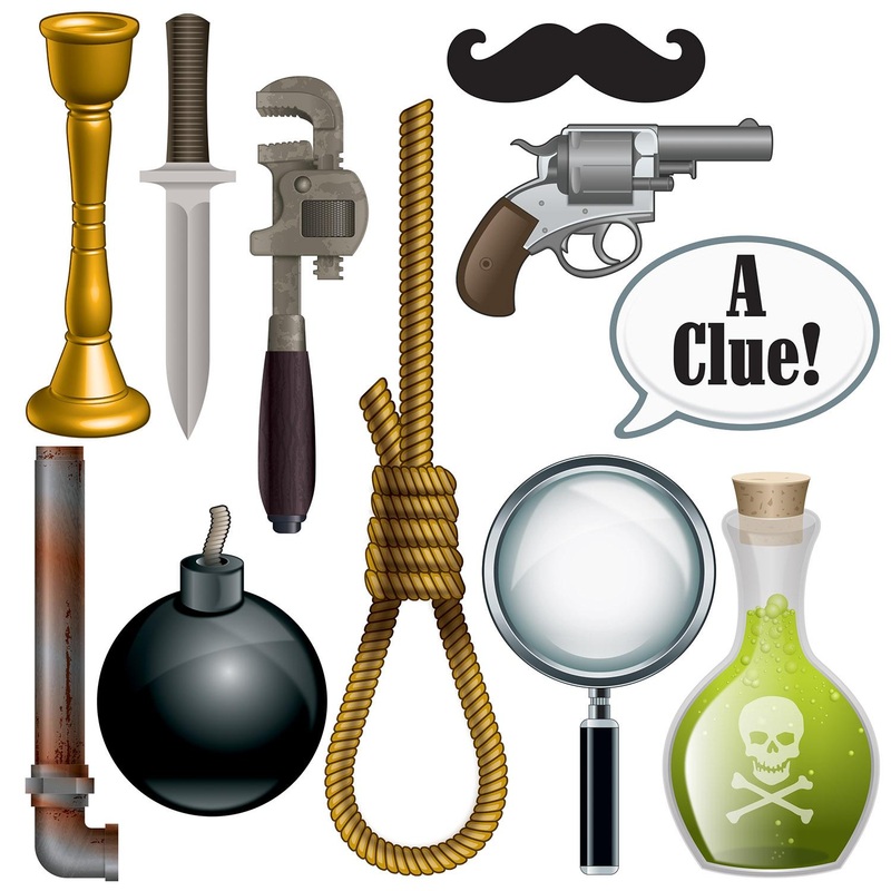 132 Piece Beistle Murder Mystery Party Photo Fun Signs