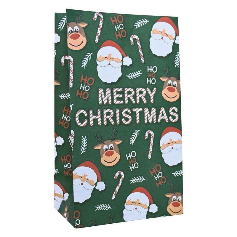 144 Pack Beistle Christmas Paper Treat Bags w/Stickers