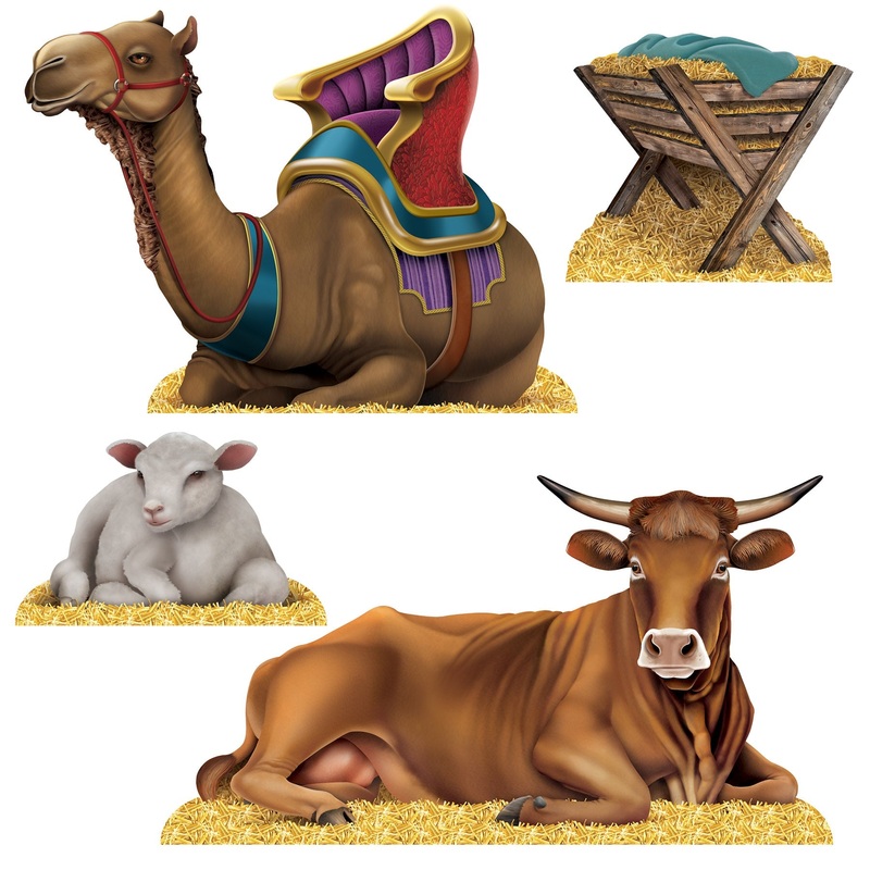 16 Pack Beistle Nativity Scene Stand-Ups