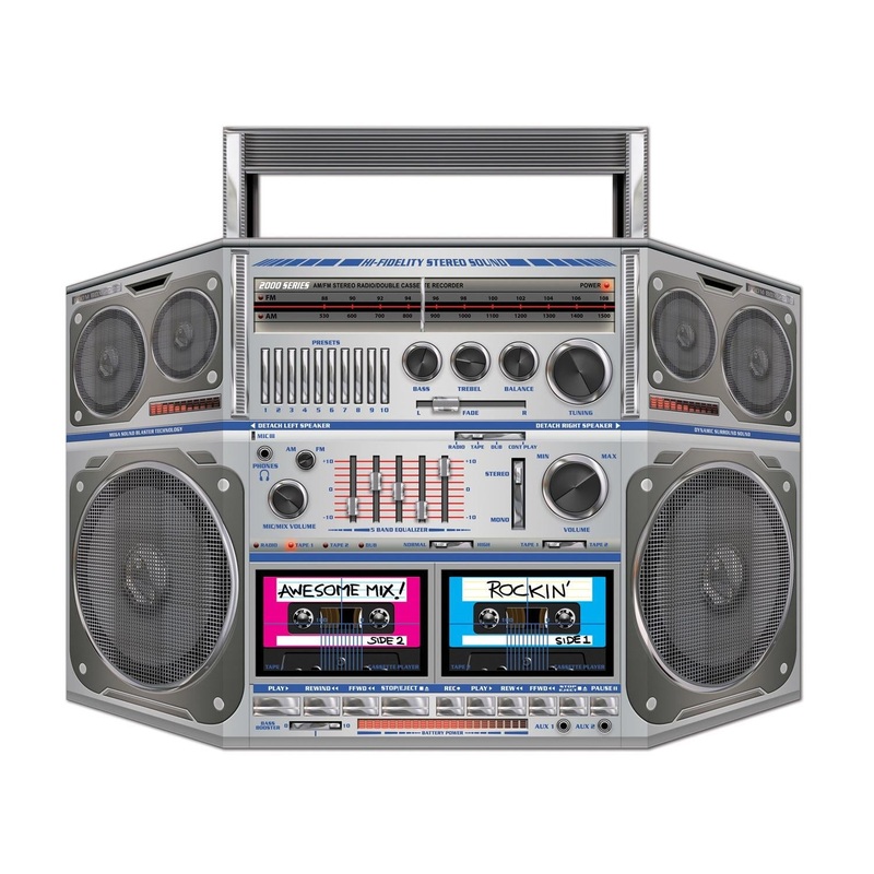 6 Pack Beistle Boom Box Party Stand-Up Decoration