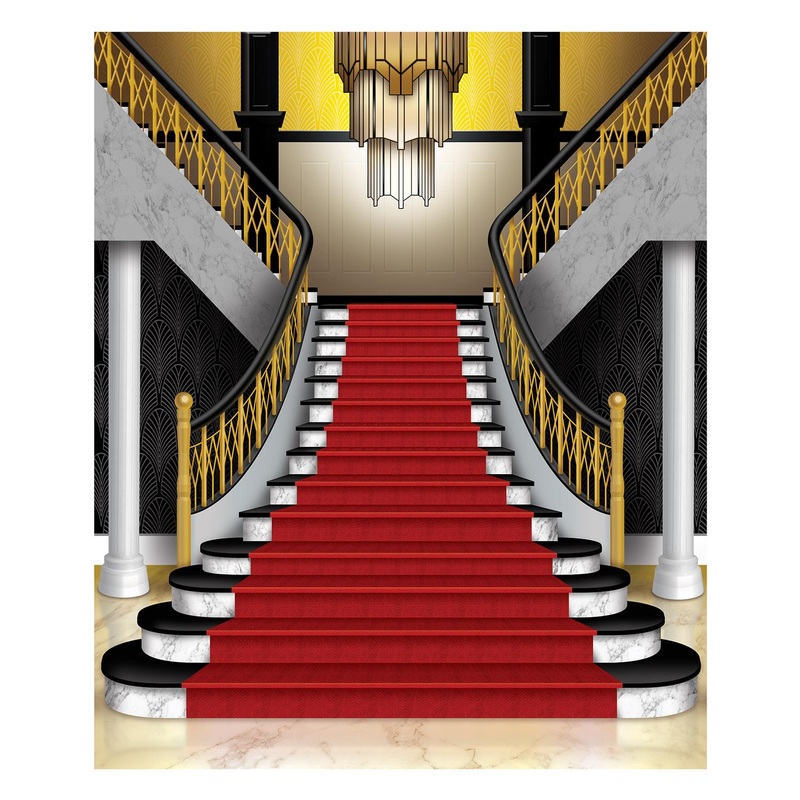 6 Pack Beistle Grand Staircase Party Insta-Mural Decoration Photo Op