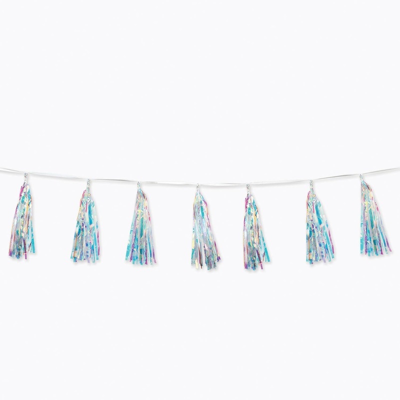 6 Pack Beistle Iridescent Party Tassel Garland