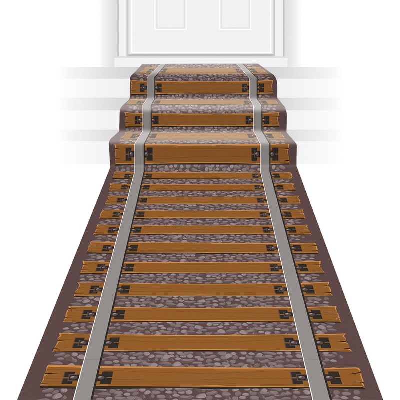 6 Pack Beistle Railroad Track Party Runner