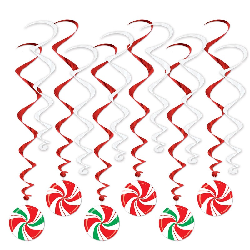 72 Pack Beistle Christmas Peppermint Whirls
