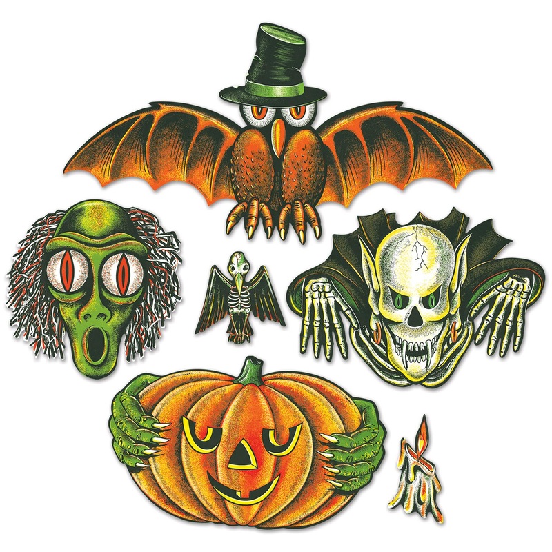 72 Pack Beistle Vintage Halloween Totem Pole Cutouts
