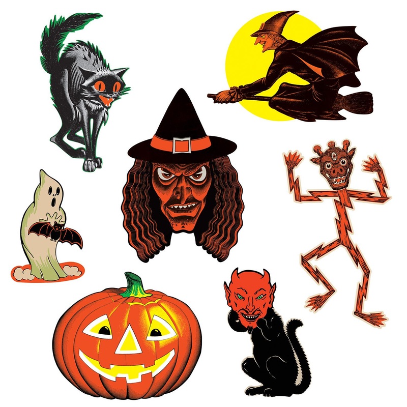 84 Piece Beistle Vintage Halloween Classic Cutouts