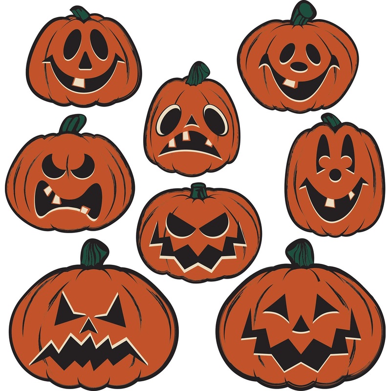 96 Pack Beistle Vintage Halloween Pumpkin Cutouts