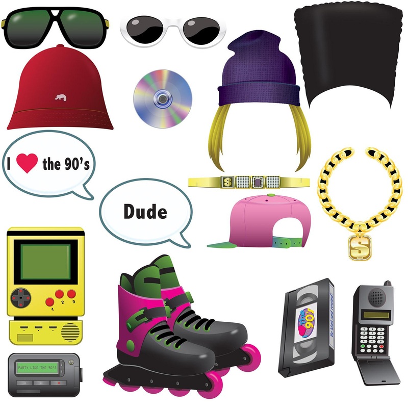 192 Piece Beistle 90's Party Photo Fun Signs