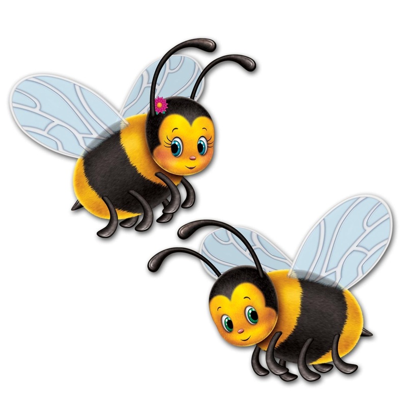 24 Pack Beistle Bumblebee Party Cutouts