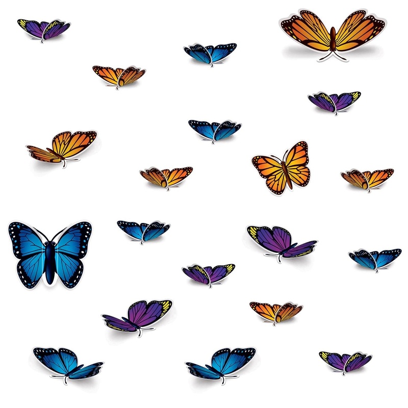 240 Pack Beistle Butterfly Party Cutouts