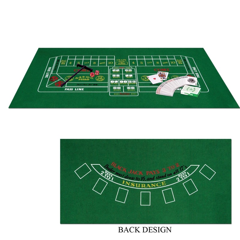 6 Pack Beistle Blackjack/Craps Party Set