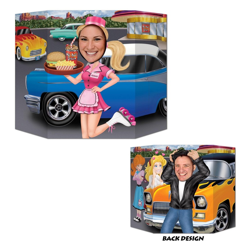 6 Pack Beistle Car Hop/Greaser Party Photo Prop