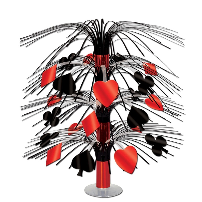 6 Pack Beistle Casino Cascade Party Centerpiece