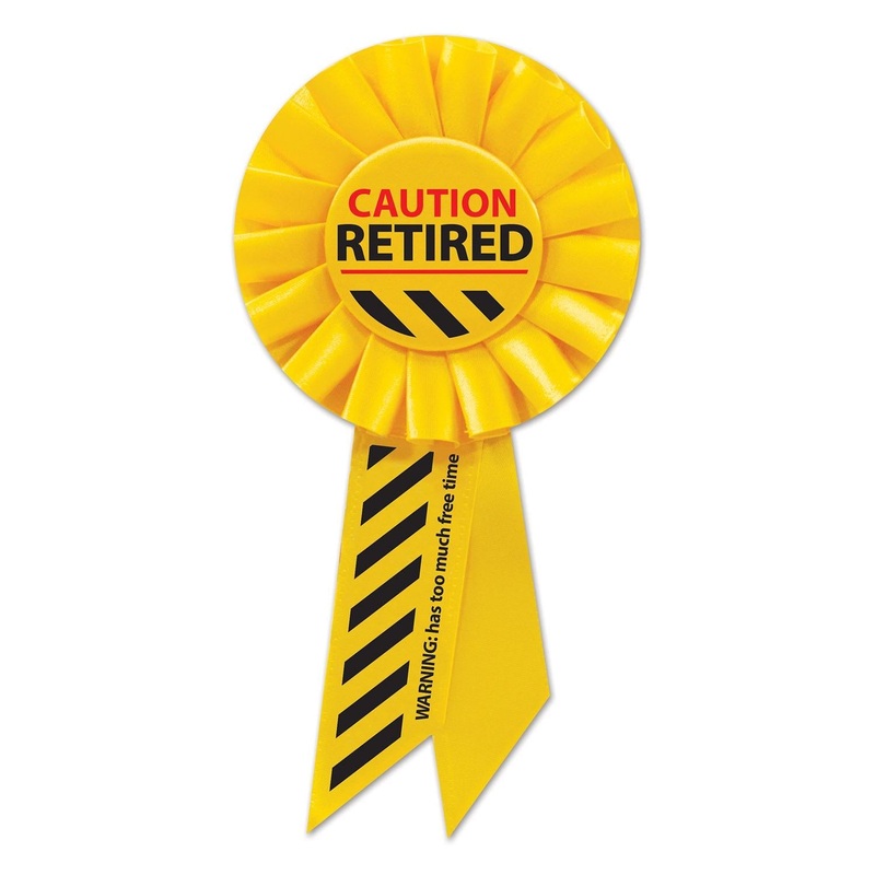 6 Pack Beistle Caution Retired Rosette