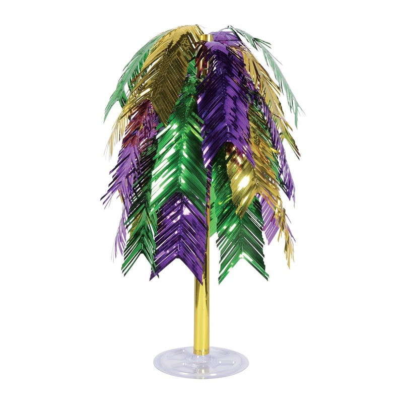 6 Pack Beistle Mardi Gras Metallic Cascade Centerpiece