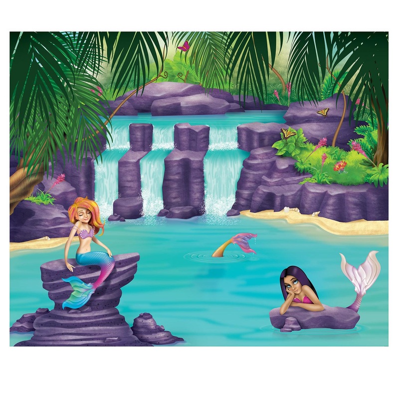 6 Pack Beistle Mermaid Lagoon Party Insta-Mural