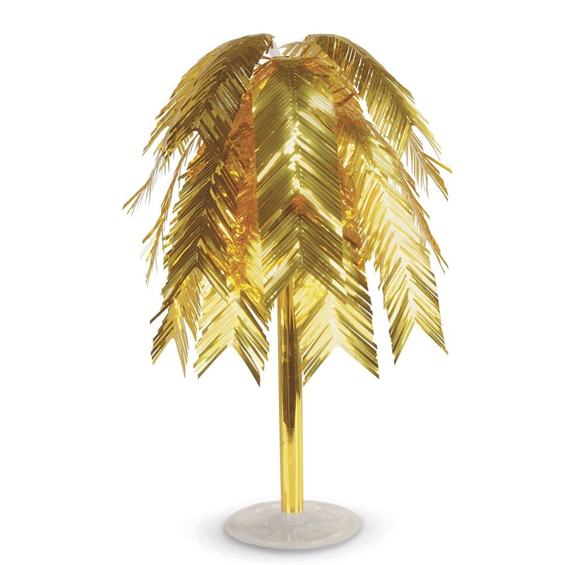 6 Pack Beistle Metallic Cascade Party Centerpiece - gold