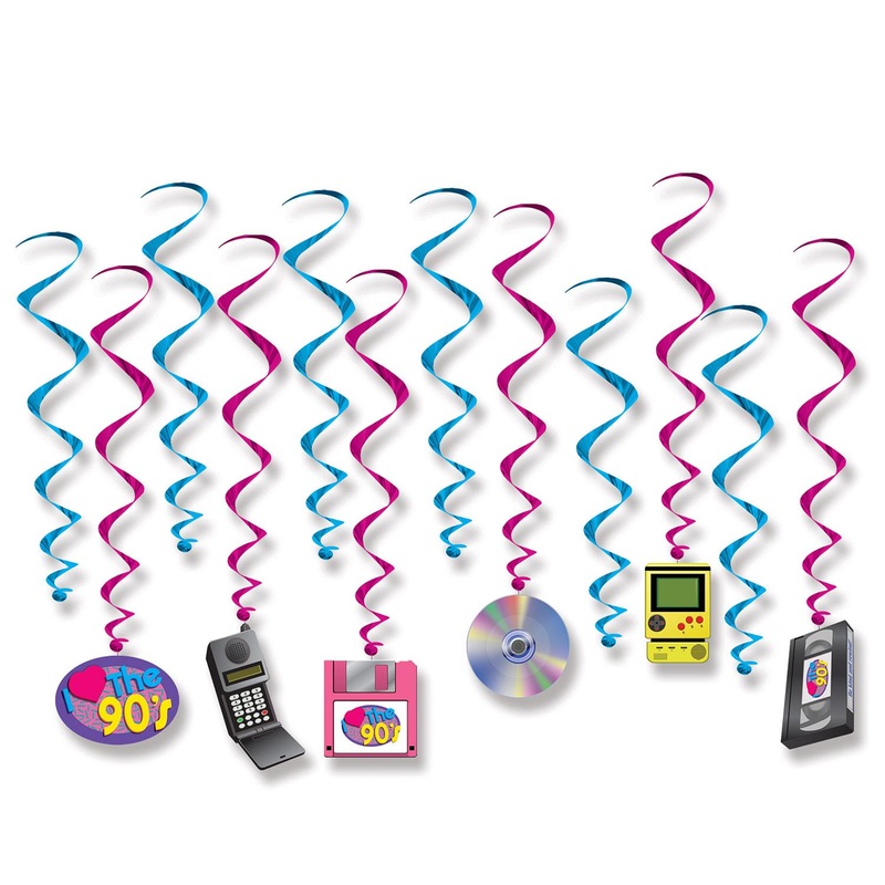 72 Pack Beistle I Love The 90's Party Whirls