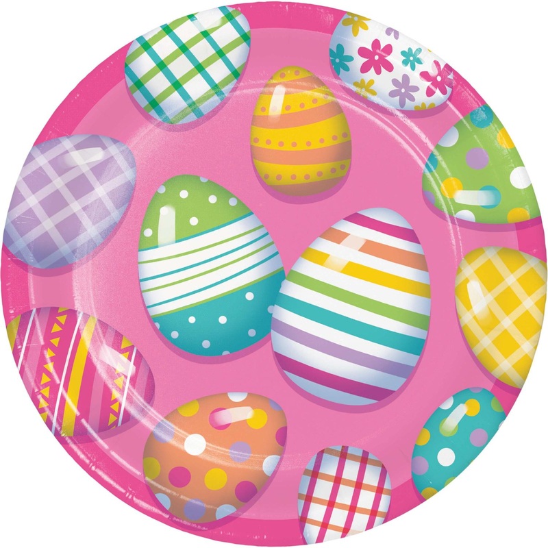 Happy Eggster Easter 6.75" Paper Dessert Plate (8/Pkg)