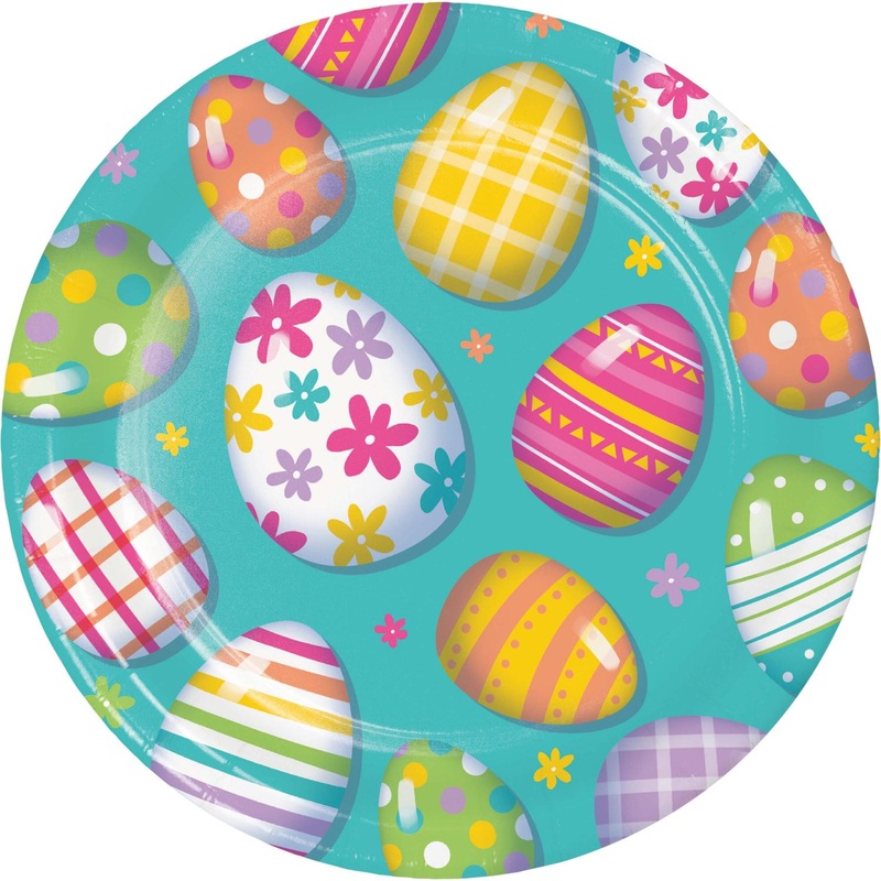 Happy Eggster Easter 8.75" Dinner Plate (8/Pkg)