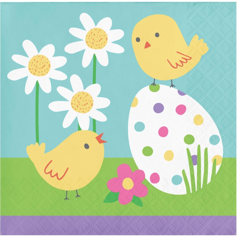 Hippity Hoppity Easter Beverage Napkin (16/Pkg)