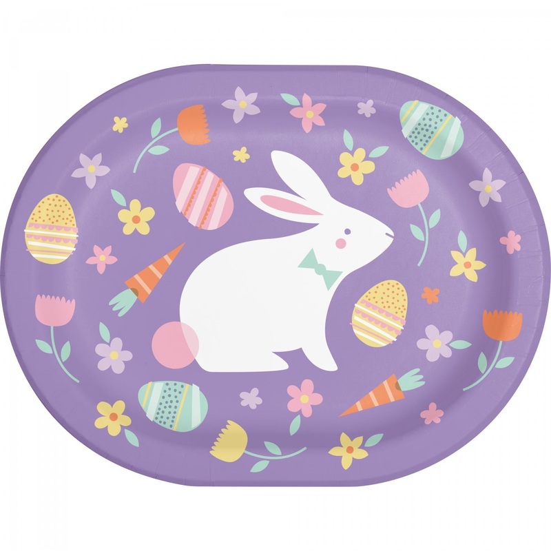 Modern Easter Oval Platter (8/Pkg)